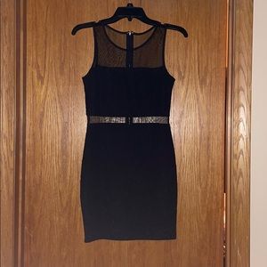Lace/Mesh Black Dress